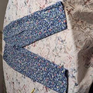 Talbot's floral print pants